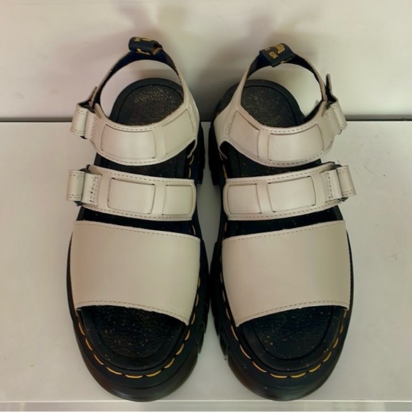 Dr. Martens White Platform Sandals - Picture 1 of 6